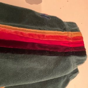 Green velvet Aviator nation joggers